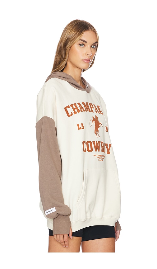 Shop The Laundry Room Champagne Cowboy Hideout Hoodie In Stardust & Brown