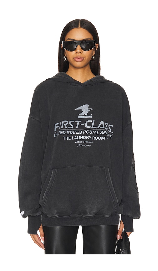 Shop The Laundry Room First Class Official Hideout Hoodie In Black Snow