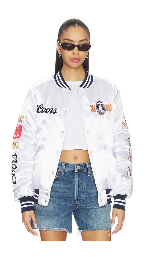  The Laundry Room Coors Original 40oz Stadium Jacket Smu En Metallic Silver, White, Grey. Taille L. Also En M, S, Xl, Xs. 