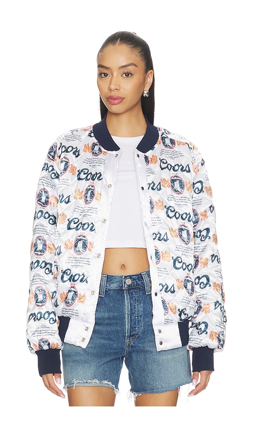  The Laundry Room Stadionjacke Smu Coors Original 40oz Stadium Jacket Smu In Metallic Silver, White, Grey. Größe S. Also In Xs, M, L, Xl. 