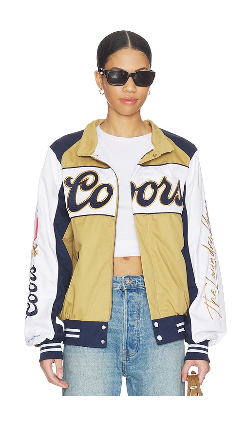  The Laundry Room Blouson Racing Coors Original 40oz Smu En Metallic Gold,white. Taille M. Also En Xl. 