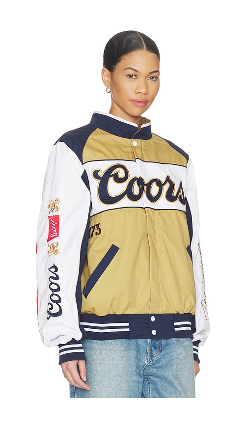  The Laundry Room Blouson Racing Coors Original 40oz Smu En Metallic Gold,white. Taille M. Also En Xl. 