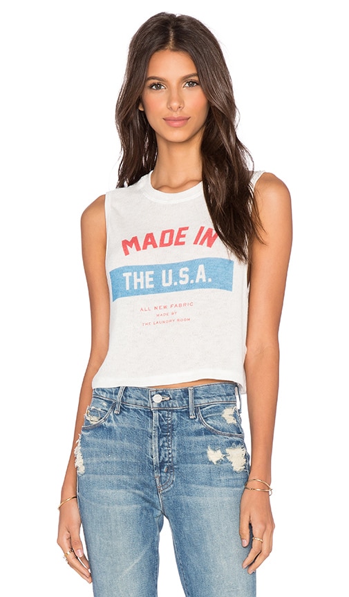Made In The USA Uniform Crop Muscle Tee