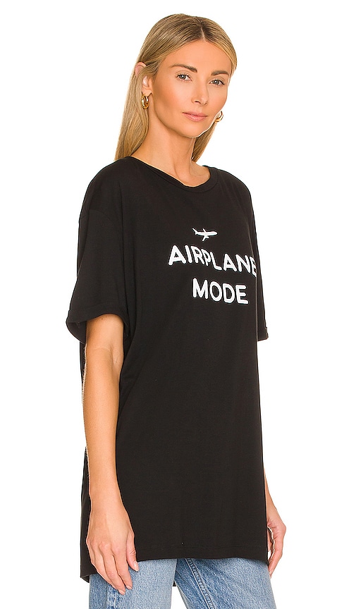 Shop The Laundry Room Airplane Mode Oversized Tee In Black