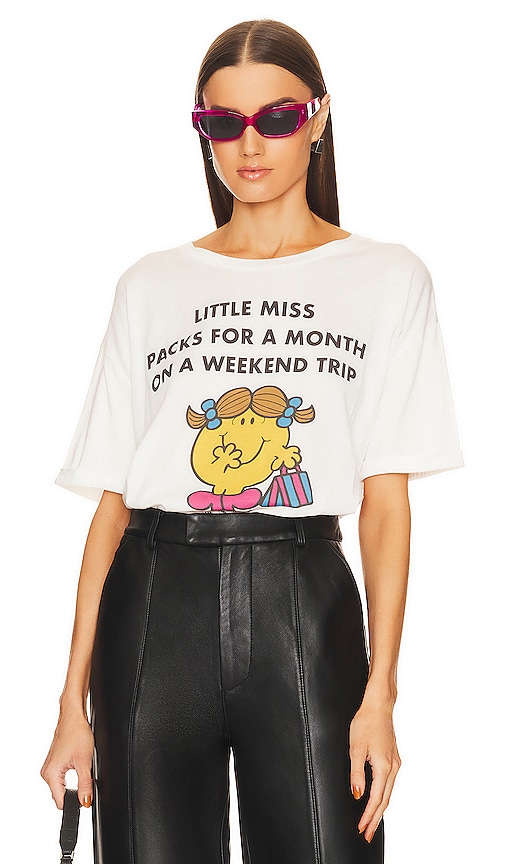 The Laundry Room Little Miss Weekend Oversized Tee In White