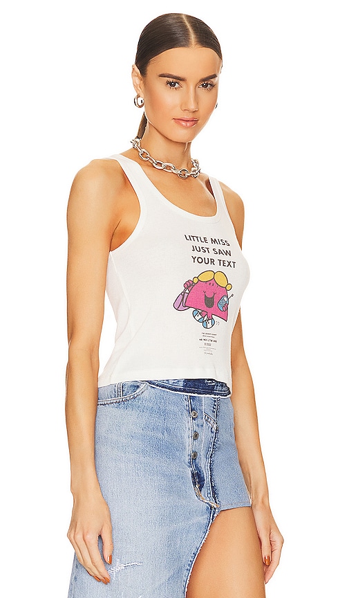 Shop The Laundry Room Little Miss Just Saw Your Text Rib Tank In White