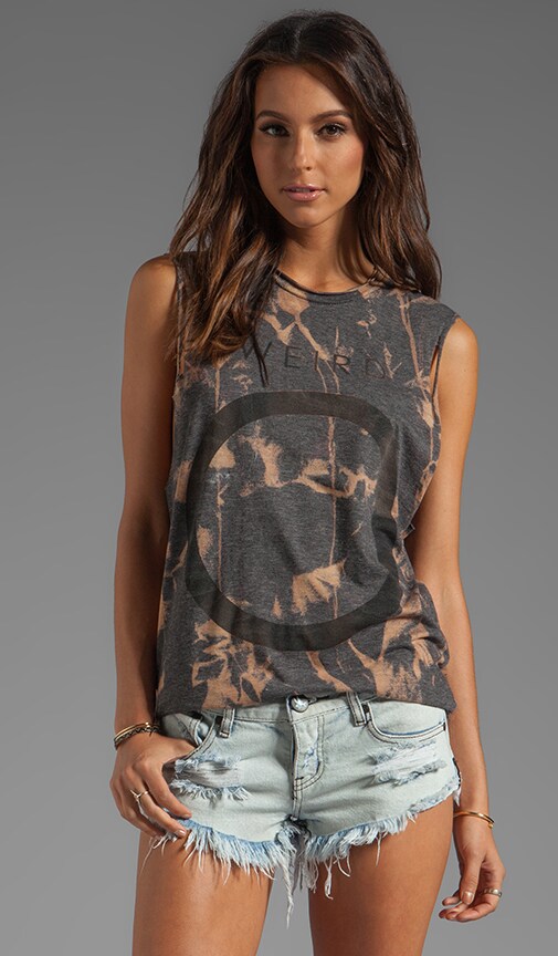 Weird O Lightening Wash Crop Muscle Tee