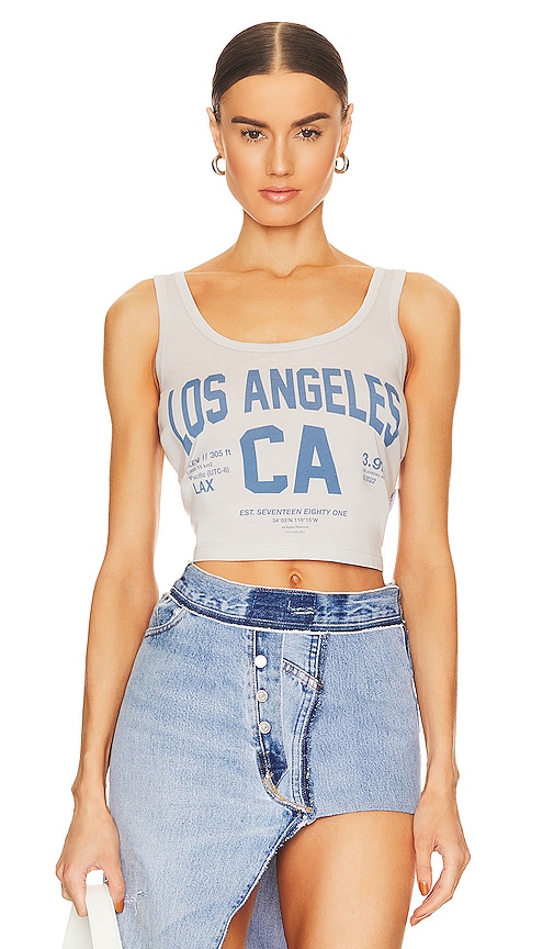 The Laundry Room Welcome To Los Angeles Boxy Tank In Star Dust