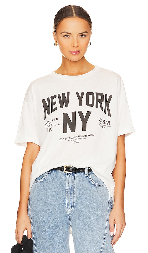 The Laundry Room Welcome To New York Oversized Tee In White