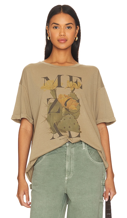 The Laundry Room Mezcal Desert Oversized Tee In Olive