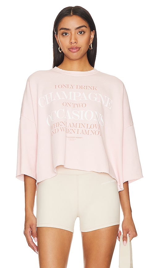 The Laundry Room Champagne Occasions Crop Jumper In Blush Pink