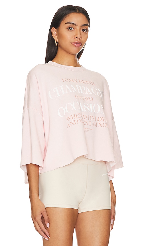 Shop The Laundry Room Champagne Occasions Crop Jumper In Blush Pink