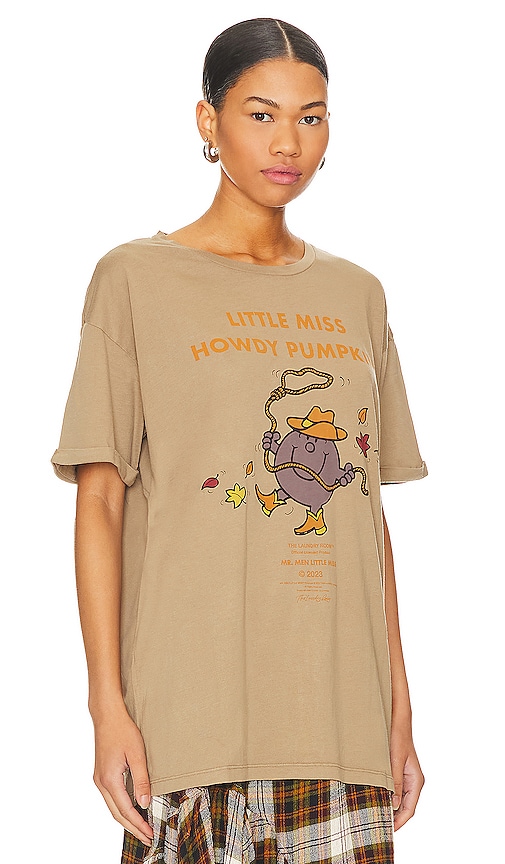 The Laundry Room Oversized-shirt Little Miss Howdy Pumpkin In Tan