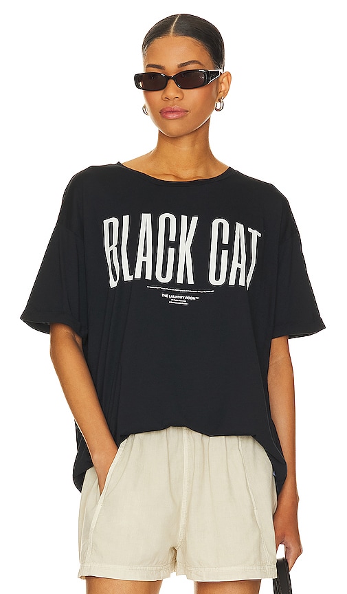 The Laundry Room Black Cat Oversized Tee