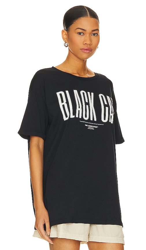 THE LAUNDRY ROOM BLACK CAT OVERSIZED TEE 