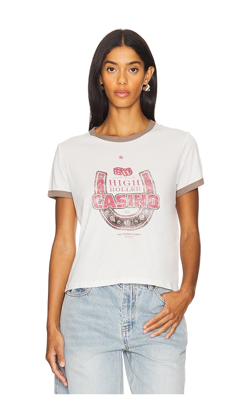 THE LAUNDRY ROOM HOUSTON HIGH ROLLER CASINO PERFECT RINGER TEE 