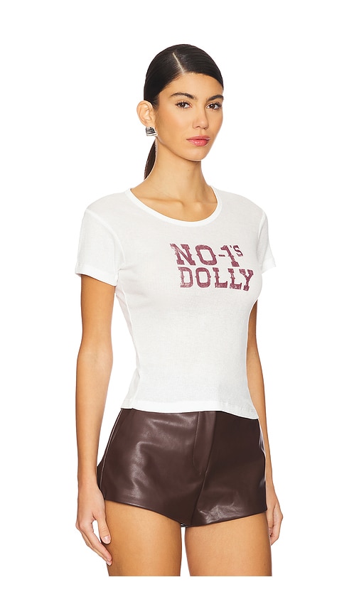 The Laundry Room No One's Dolly Baby Rib Tee In White
