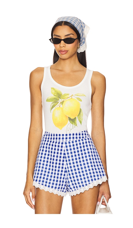 The Laundry Room Fresh Lemoncello Rib Tank Top