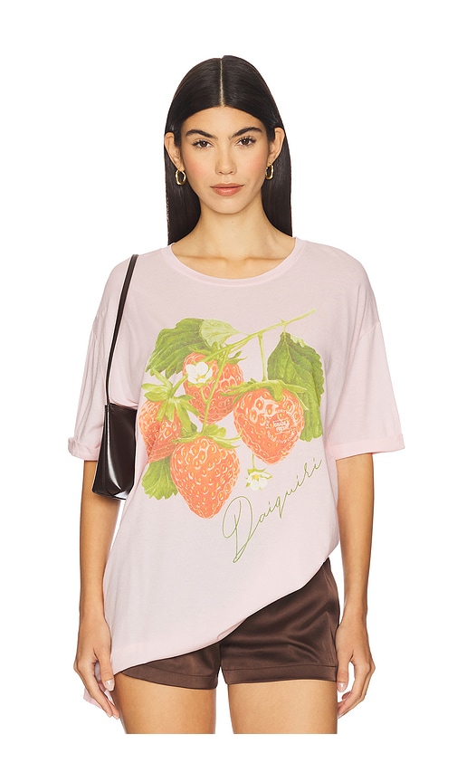 Strawberry Daiquiri Oversized Tee in Blush. - size XL (also in L, M, S, XS)