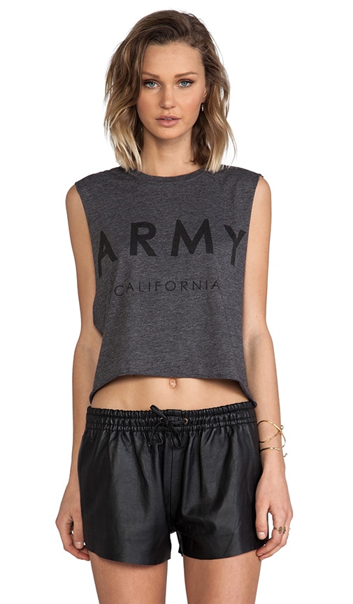 Army California Crop Muscle Tee