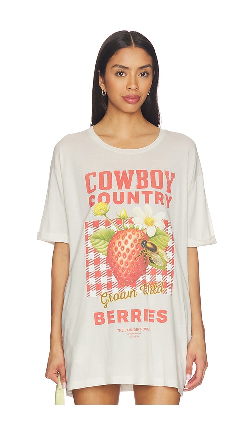 The Laundry Room Cowboy Country Berries Oversized Tee