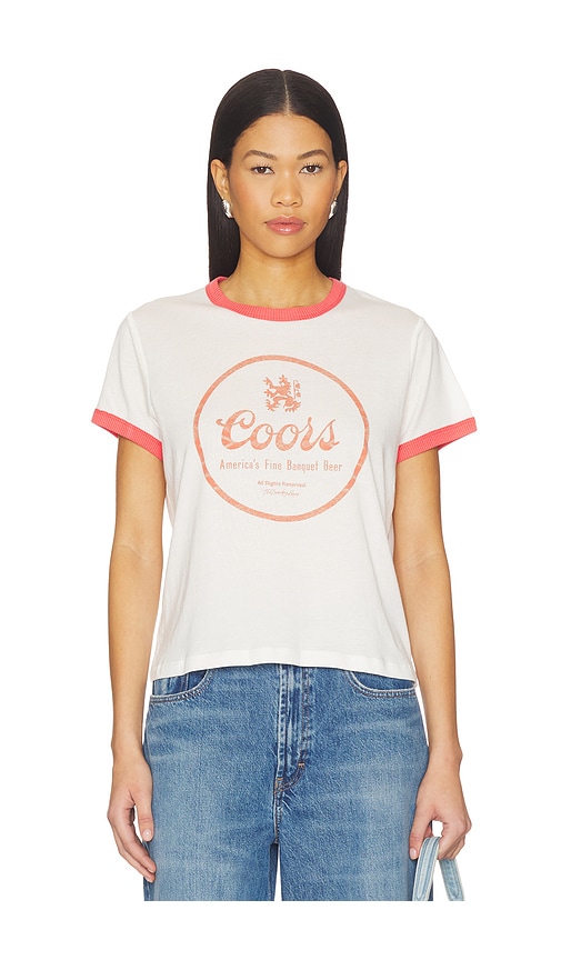 The Laundry Room Coors Fine Banquet Beer Perfect Ringer Tee en White Taille L Also en S XS M XL 58 €