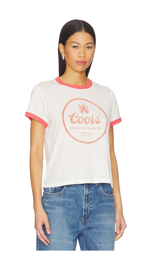  The Laundry Room Coors Fine Banquet Beer Perfect Ringer Tee En White. Taille L. Also En M, S, Xl, Xs. 
