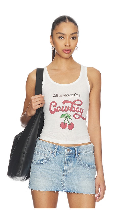 The Laundry Room Call Me Cowboy Rib Tank Top