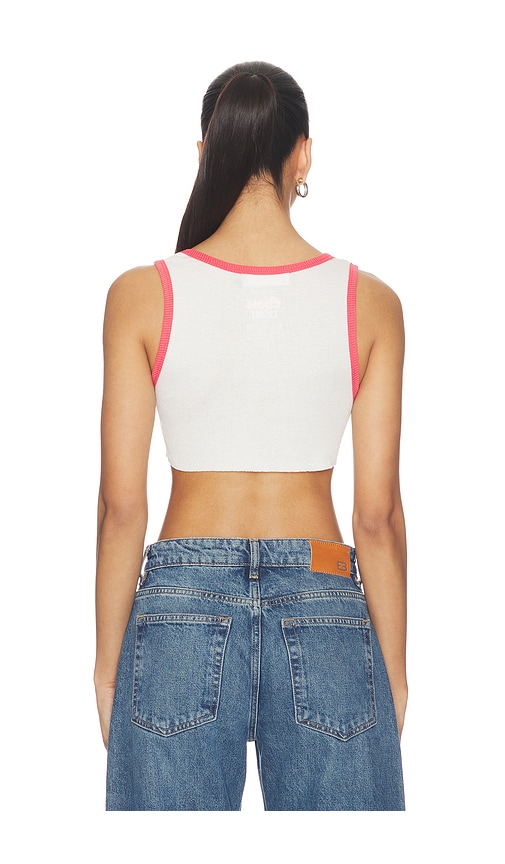  The Laundry Room Super Crop Rib-tanktop I Heart Coors Light In White. Größe S. Also In Xs, M, L, Xl. 
