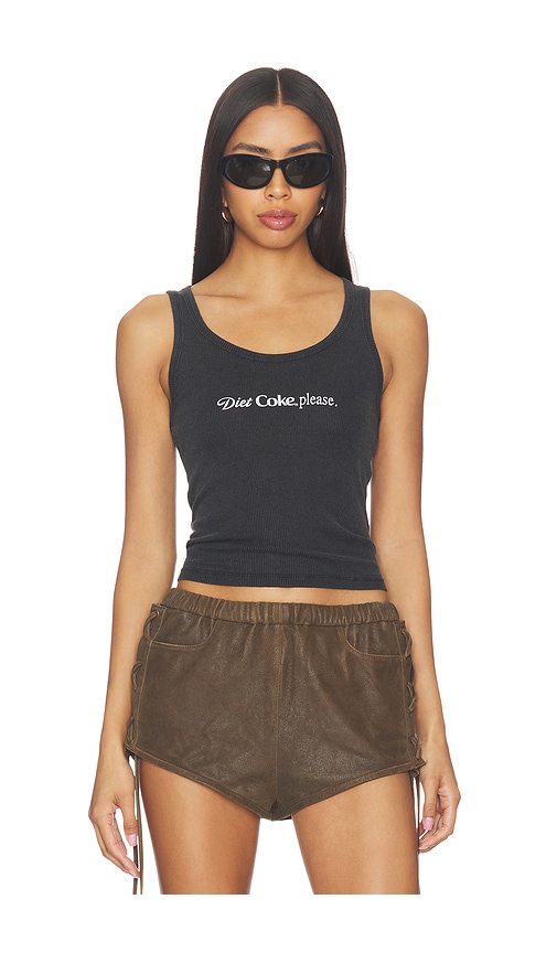 The Laundry Room Diet Coke Please Rib Tank en Black. Taille S. Also en .