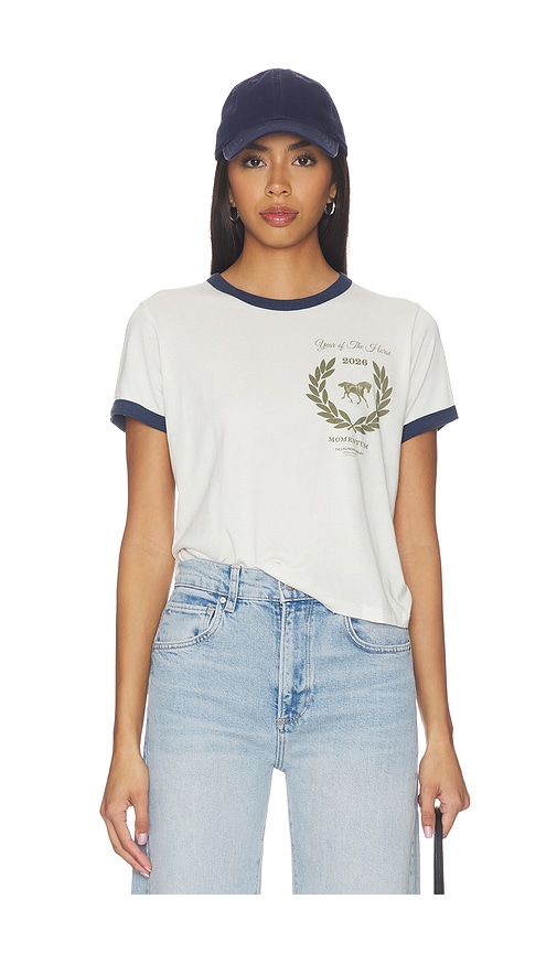  The Laundry Room T-shirt Year Of The Horse Perfect Ringer En Ivory,navy. Taille L. Also En M, S, Xl, Xs. 