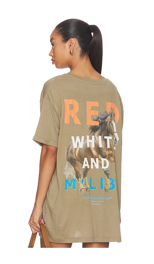 The Laundry Room Red White And Malibu Oversized Tee