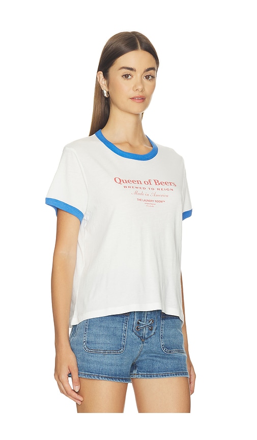 The Laundry Room Queen Of Beers Perfect Ringer Tee | Thumbnail 2 The Laundry Room Queen Of Beers Perfect Ringer Tee | Thumbnail 2