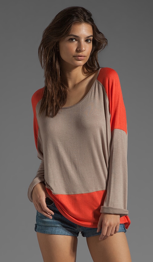 Color Block Long Sleeve Tee