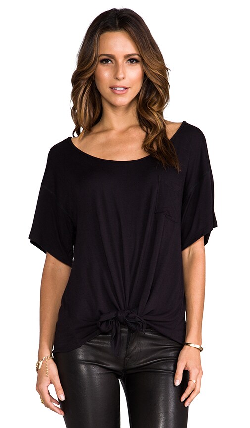Tied Front Boyfriend Tee