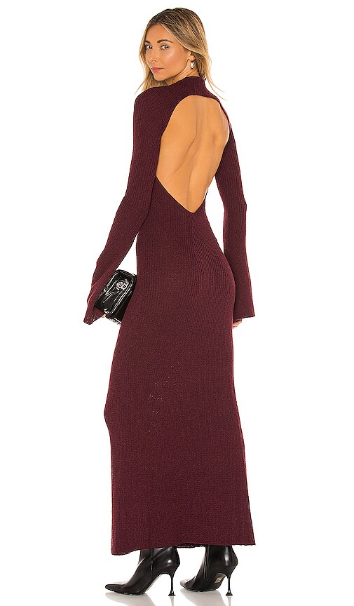 The Line by K September Dress in Oxblood | REVOLVE