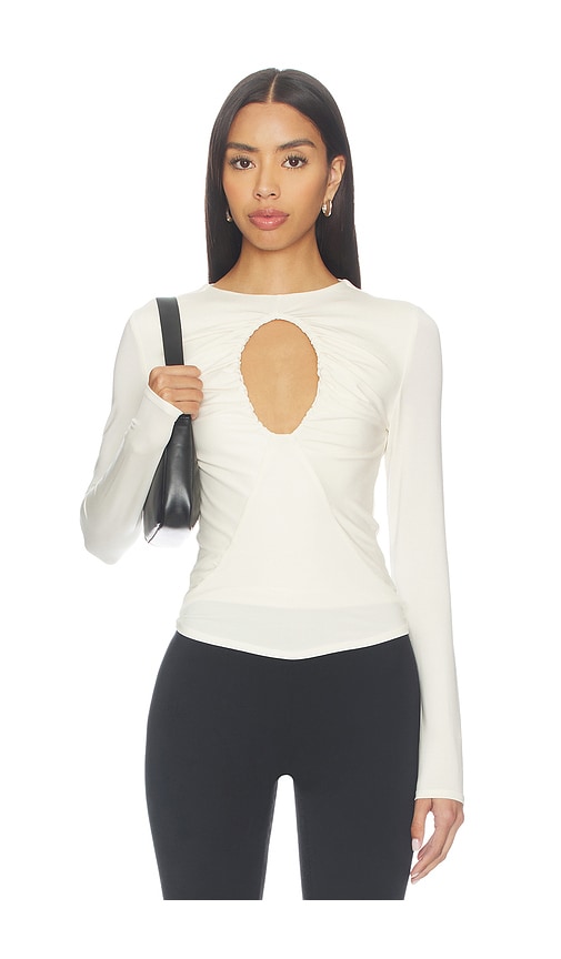 The Line by K TOP AVEC DCOUPE GOUTTE DEAU DEMI en Ivory Taille S Also en XS M L 122 €