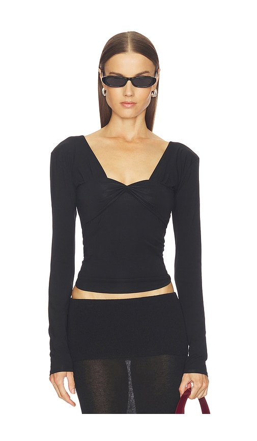 The Line by K TOP MANCHES LONGUES RIAN en Black Taille M Also en XS S L 52 €
