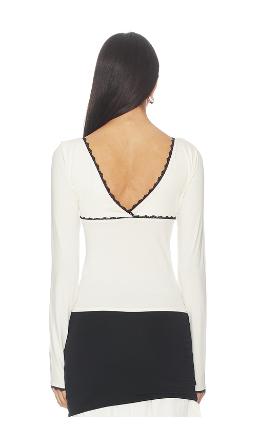  The Line By K Langarm-oberteil Axel In Cream. Größe S. Also In M. 