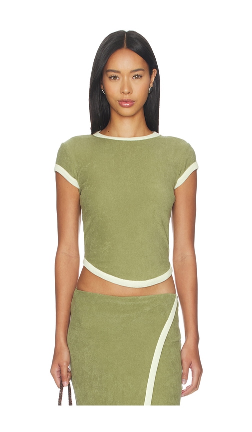 The Line by K T-SHIRT EN PONGE LAVI en Green Taille XS Also en 88 €