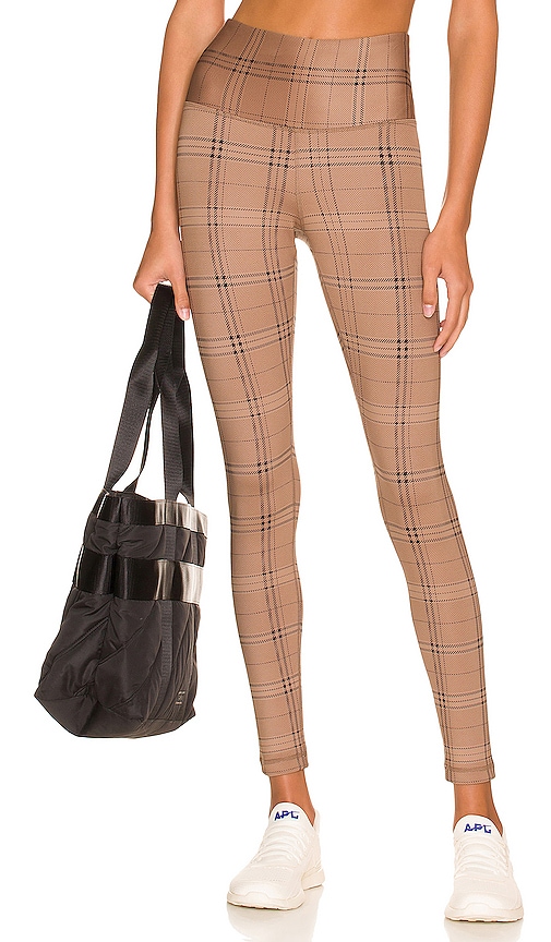 Tan on sale plaid leggings