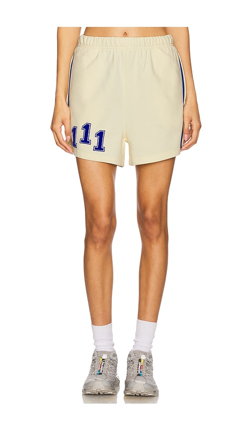 The Mayfair Group Mayfair Athletic Dept Sweatshorts In Yellow