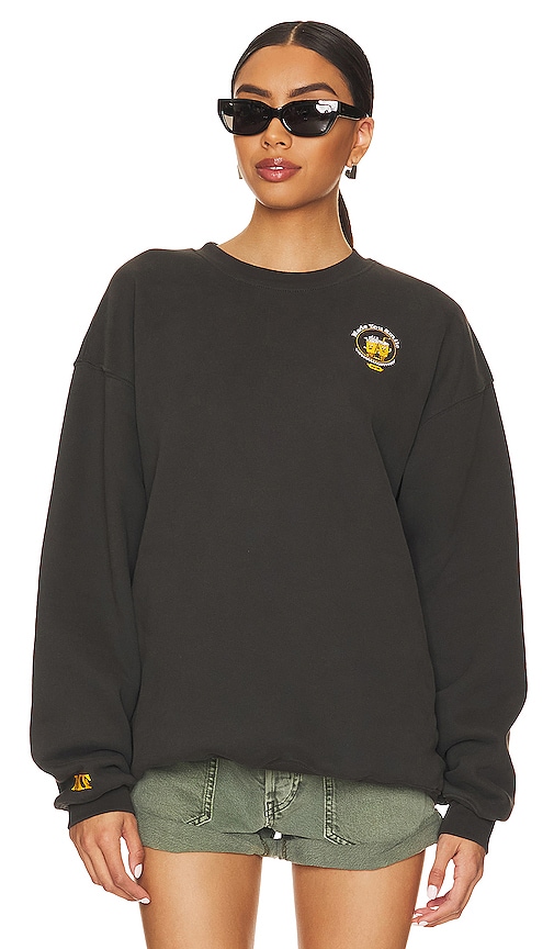 Shop The Mayfair Group Made You Smile Sweatshirt In Jet