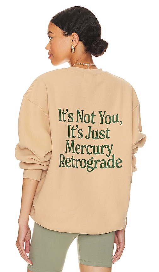 The Mayfair Group Blame Retrograde Crewneck in Tan REVOLVE