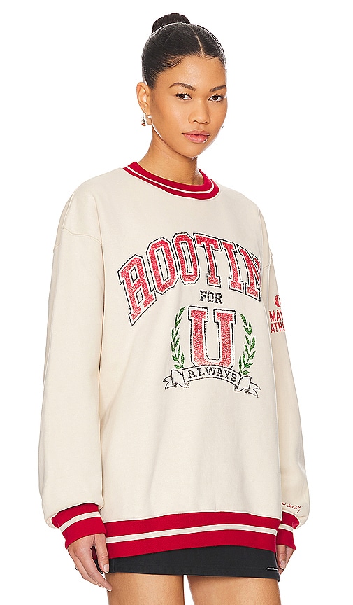 Shop The Mayfair Group Rooting For U Sweatshirt In 棕黄色