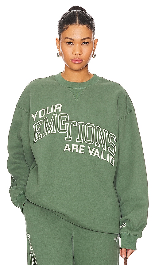The Mayfair Group Your Emotions Are Valid Sweatshirt In 天蓝