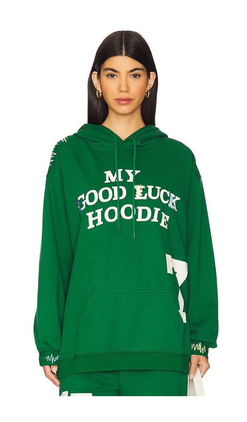 Shop The Mayfair Group My Good Luck Hoodie In 그린