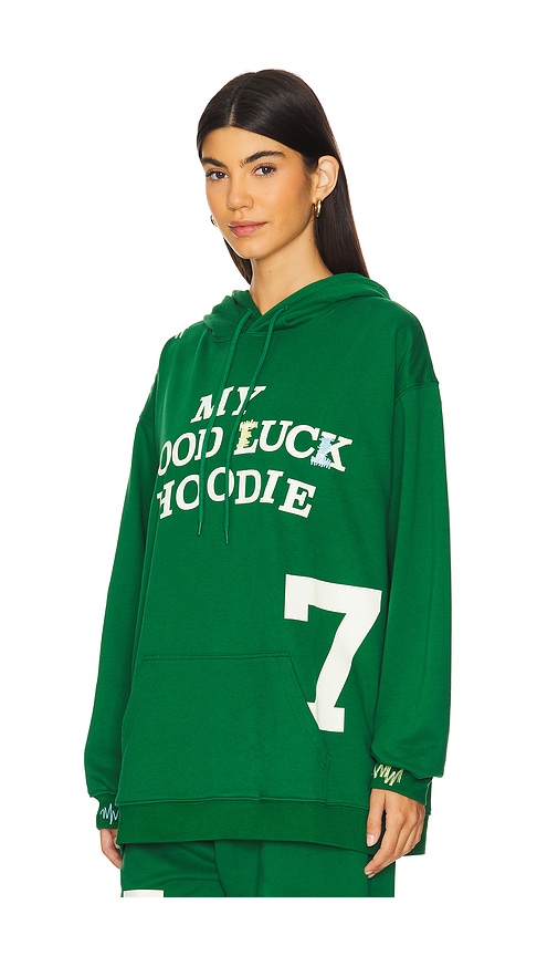 Shop The Mayfair Group My Good Luck Hoodie In 그린