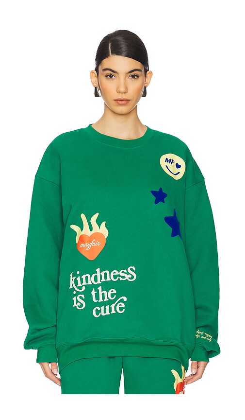 THE MAYFAIR GROUP KINDNESS IS THE CURE CREWNECK 