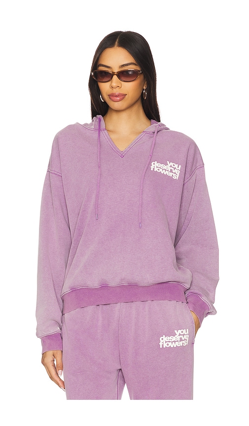 THE MAYFAIR GROUP YOU DESERVE FLOWERS FITTED HOODIE